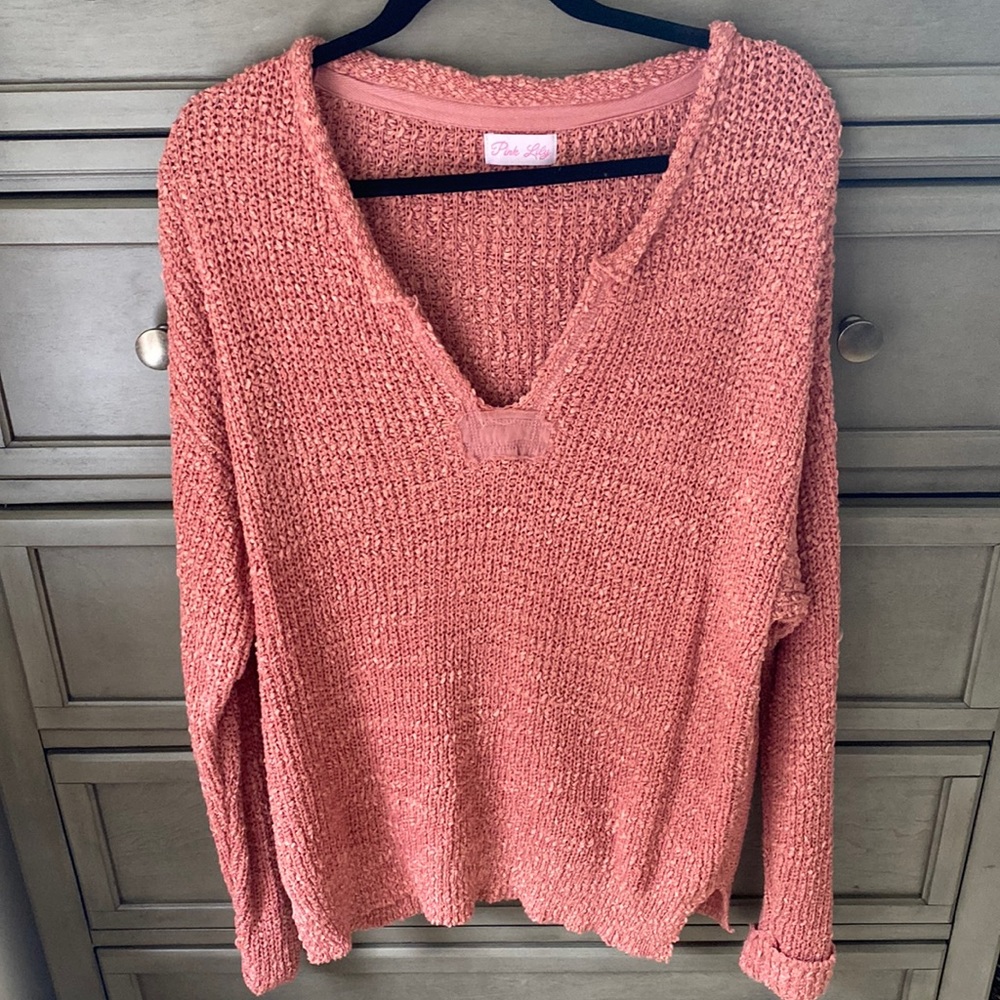 Pink Lily Sweater